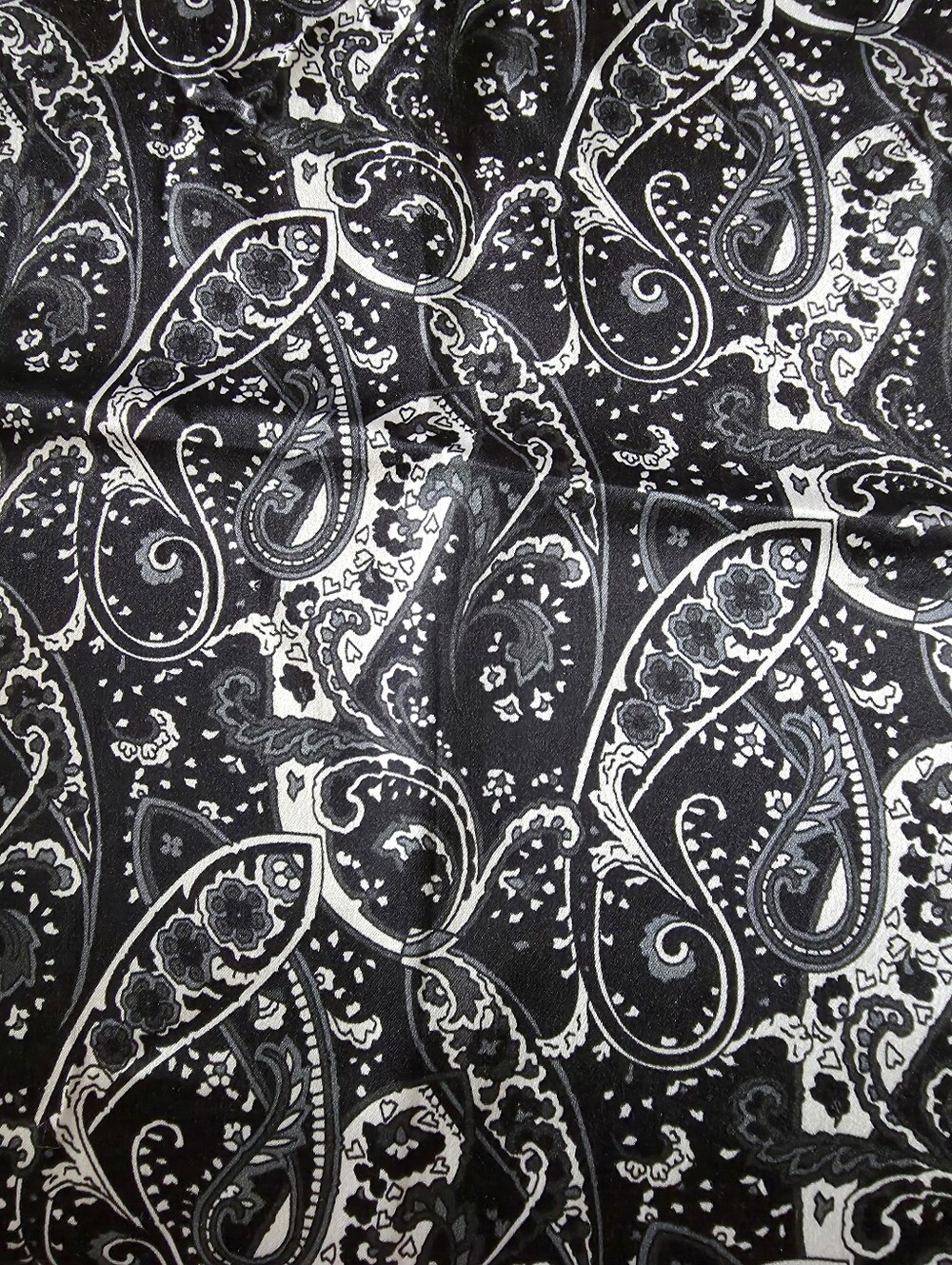 Stunning Blues And Gray, Silk Scarf, Vintage Scarf, Small Hankerchief